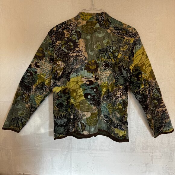 Multiples Women's Reversible Size 1X Open Front Light Weight Mid Length Jacket - Picture 11 of 16